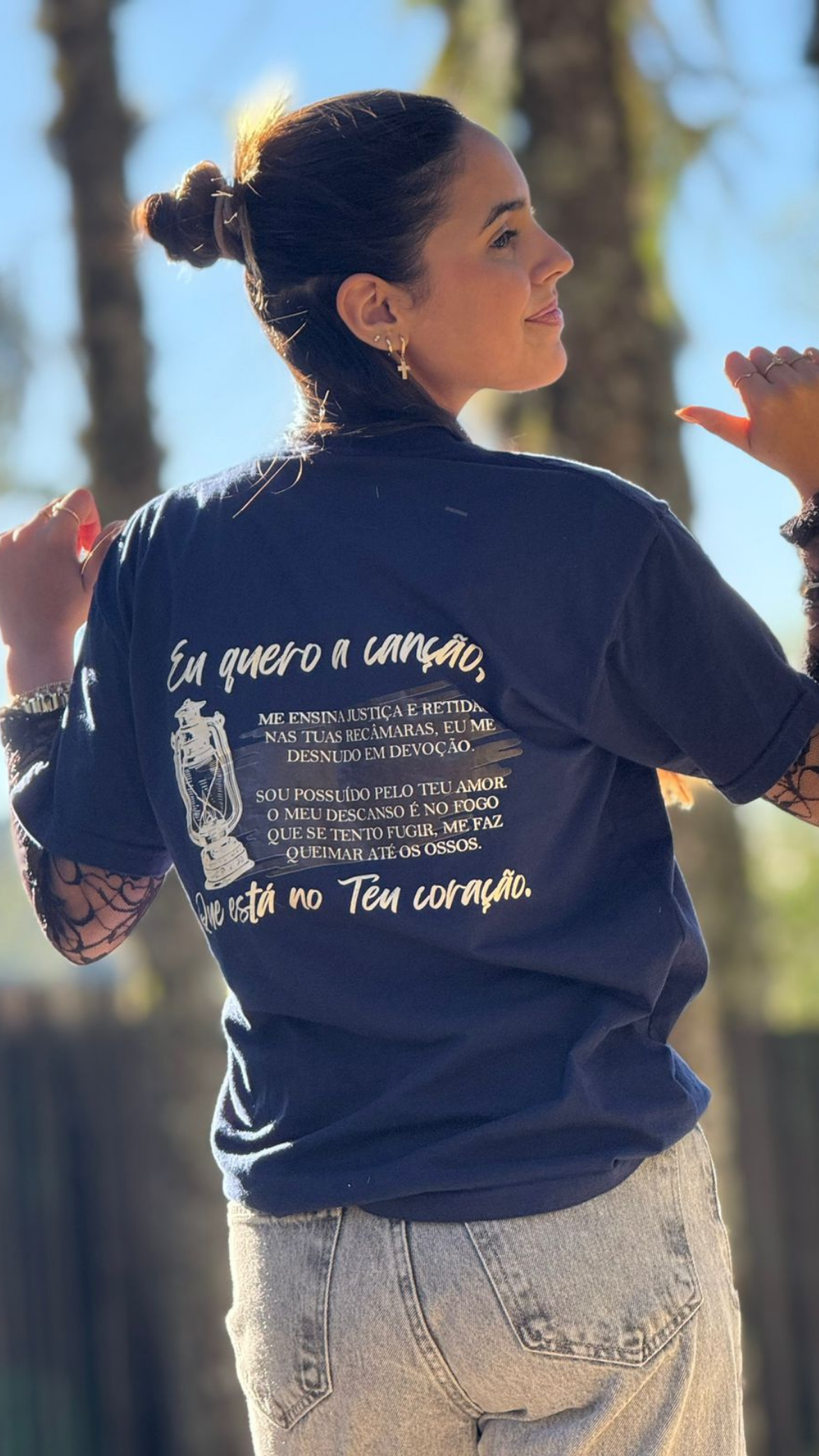 Camisa "Canção do Profeta" (Marinho) - Imagem 4